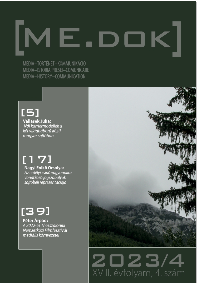 Media context of the 2022 Thessaloniki International Film Festival Cover Image