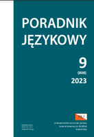 POSSIBLE WAYS TO CHRONOLOGISE THE LATEST HISTORY OF THE POLISH LANGUAGE Cover Image