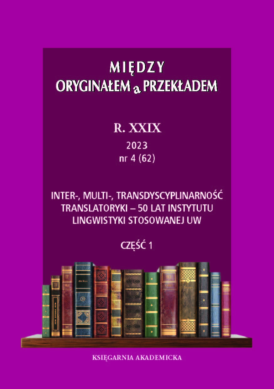 How Can History Support Translation Studies? A Case of the Polish Translators of Faust Between 1826 and 1938 Cover Image