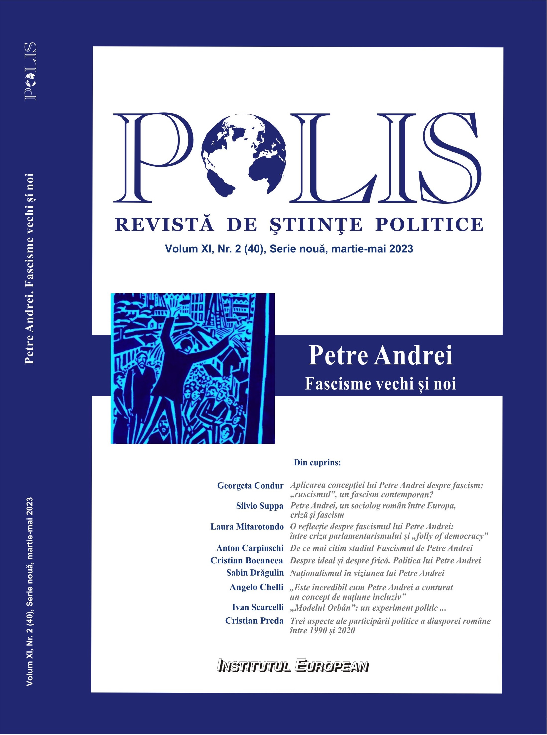 A reflection on Petre Andrei’s Fascism: 
between the crisis of parliamentarism and the “folly of democracy” Cover Image