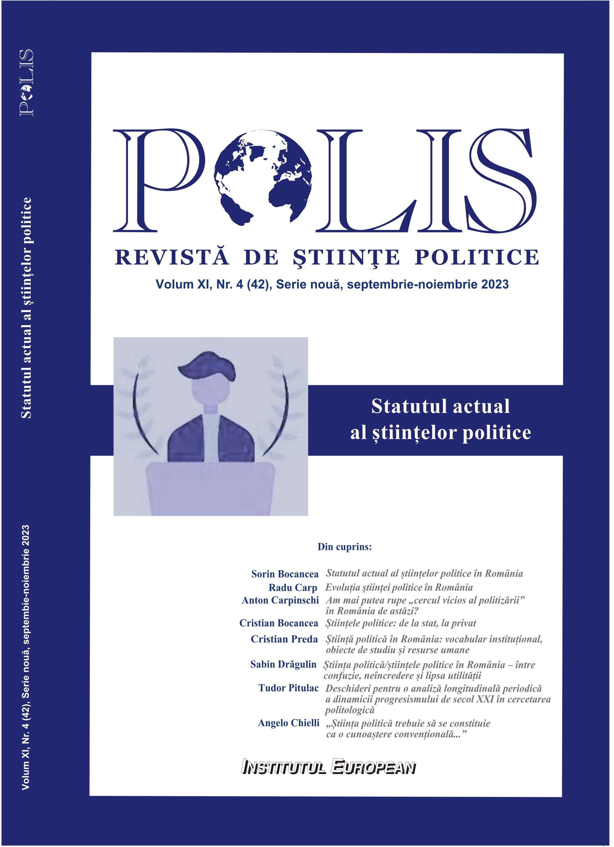 Political science in Romania:
institutional vocabulary, objects of study and human resources Cover Image
