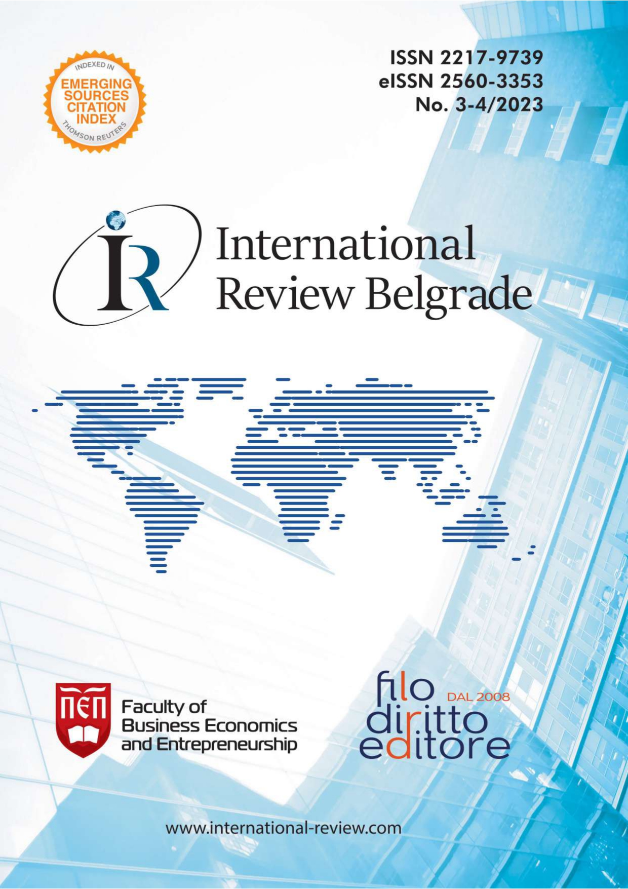IMPACT OF THE EVENT ON THE SUSTAINABILITY OF THE TOURIST DESTINATION - PERCEPTION AND ATTITUDES OF THE LOCAL POPULATION Cover Image