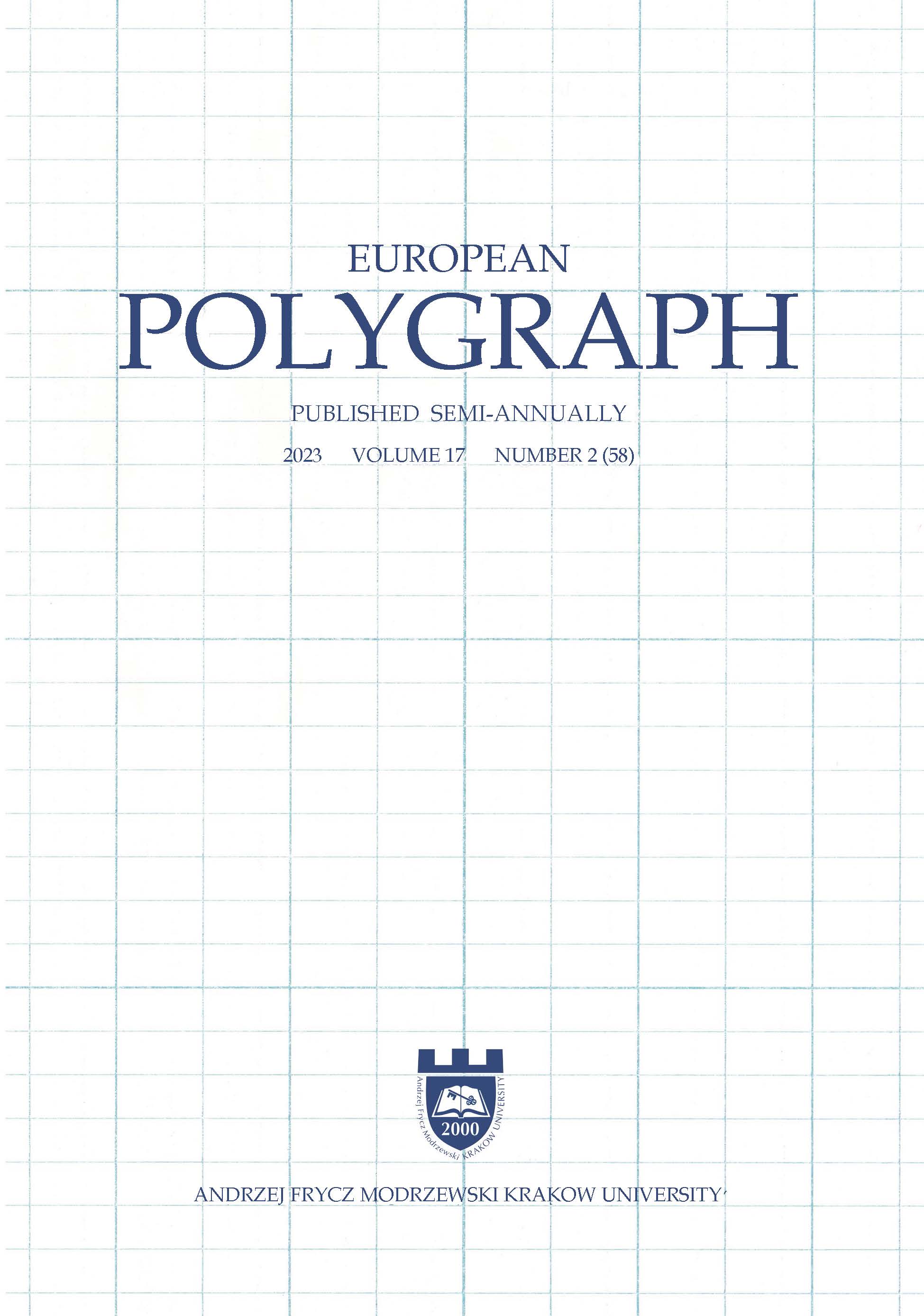A.B. Lysenko, D.O. Alekseeva-Protsiuk, V.O. Shapovalov, D.O. Kushnir & O.O. Krotenkov (2023), Route Maps for Polygraph Tests: Method Guidelines, Kyiv (in Ukrainian)