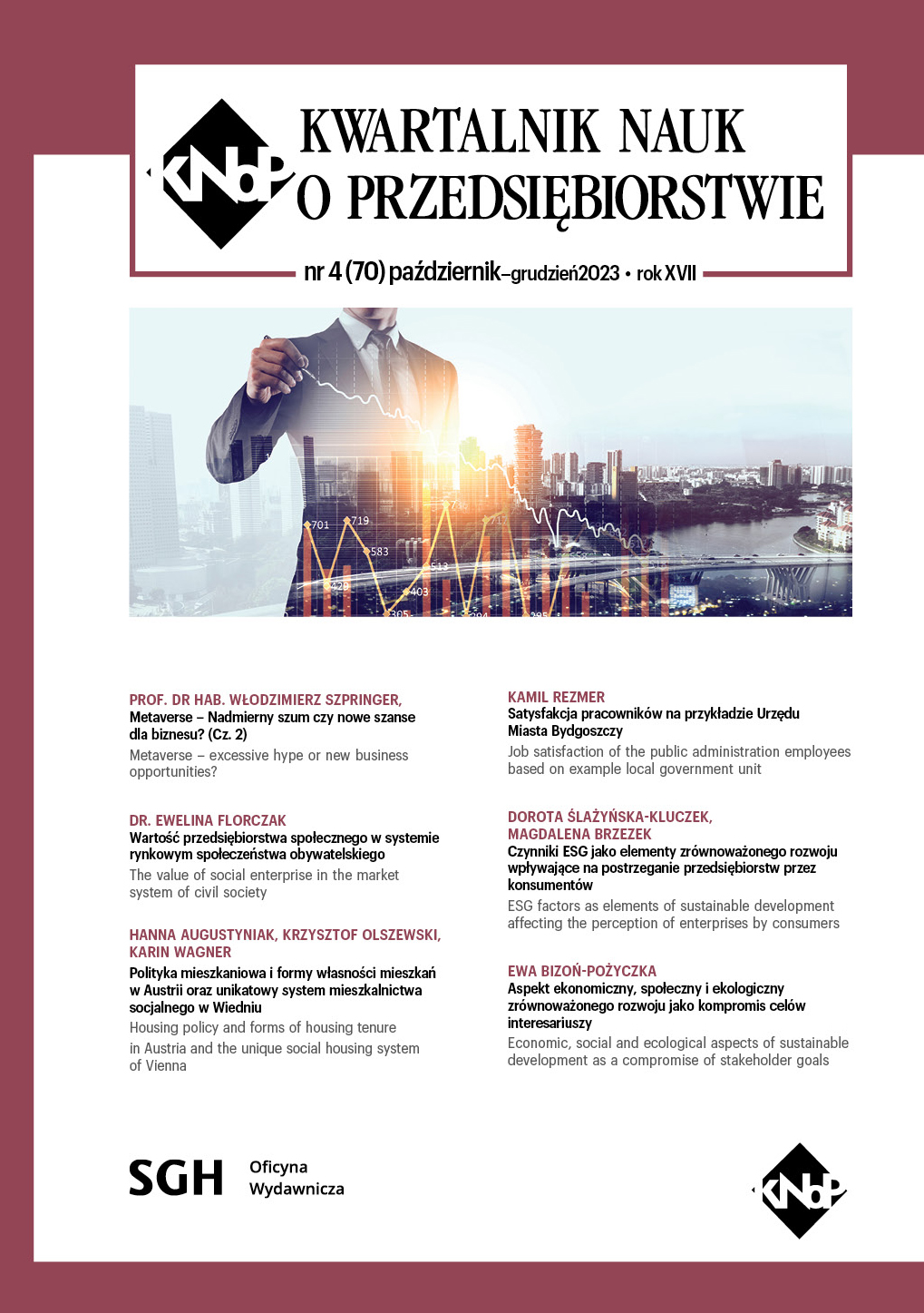 ESG factors as elements of sustainable development affecting the perception of enterprises by consumers Cover Image
