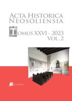 Medieval Churches in Zolná and Horné Jaseno : Notes on Architecture and Dating. Cover Image