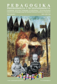 Pedagogical concept of forest kindergartens in modern education on the example of the “Leśna Akademia” kindergarten in Wieliczka Cover Image