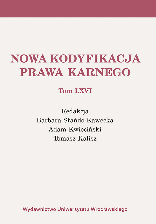 Wykonywanie kary pieniężnej
i innych środków karnych wobec podmiotów zbiorowych