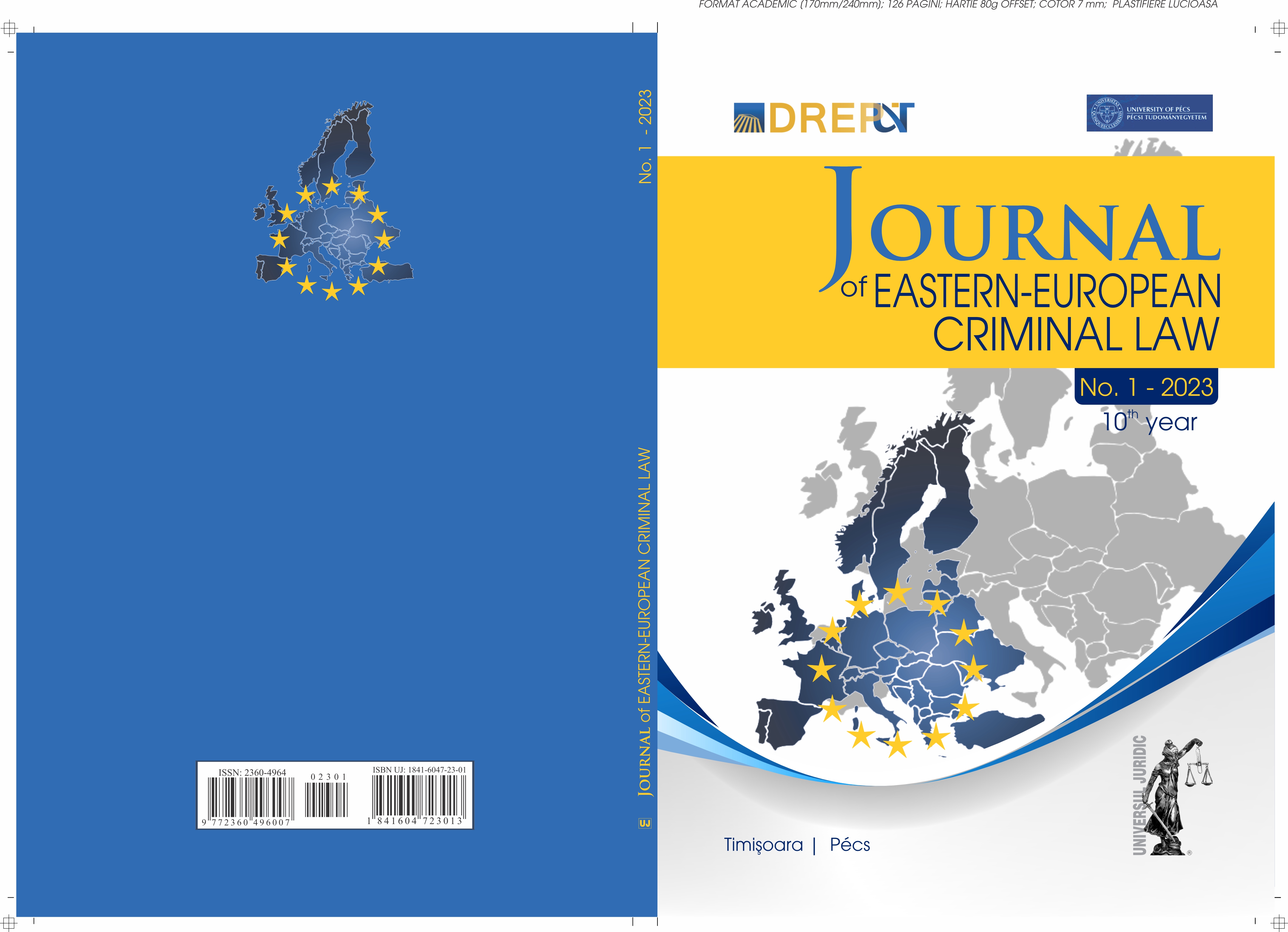 Certain Questions of the External, Internal and Criminal Investigation of the Criminal Offences Affecting the Financial Interests of the European Union – Results and Conclusions of a Hercule III Project Cover Image