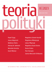 Categories of ‘Political Actor’ and ‘Political Agency’ as Research Objects of Polish Political Theorists Cover Image