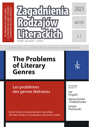 Interpoeticity as a Crucial Node in the Construction of the Complexes of National and World Literature and Genre Systematics