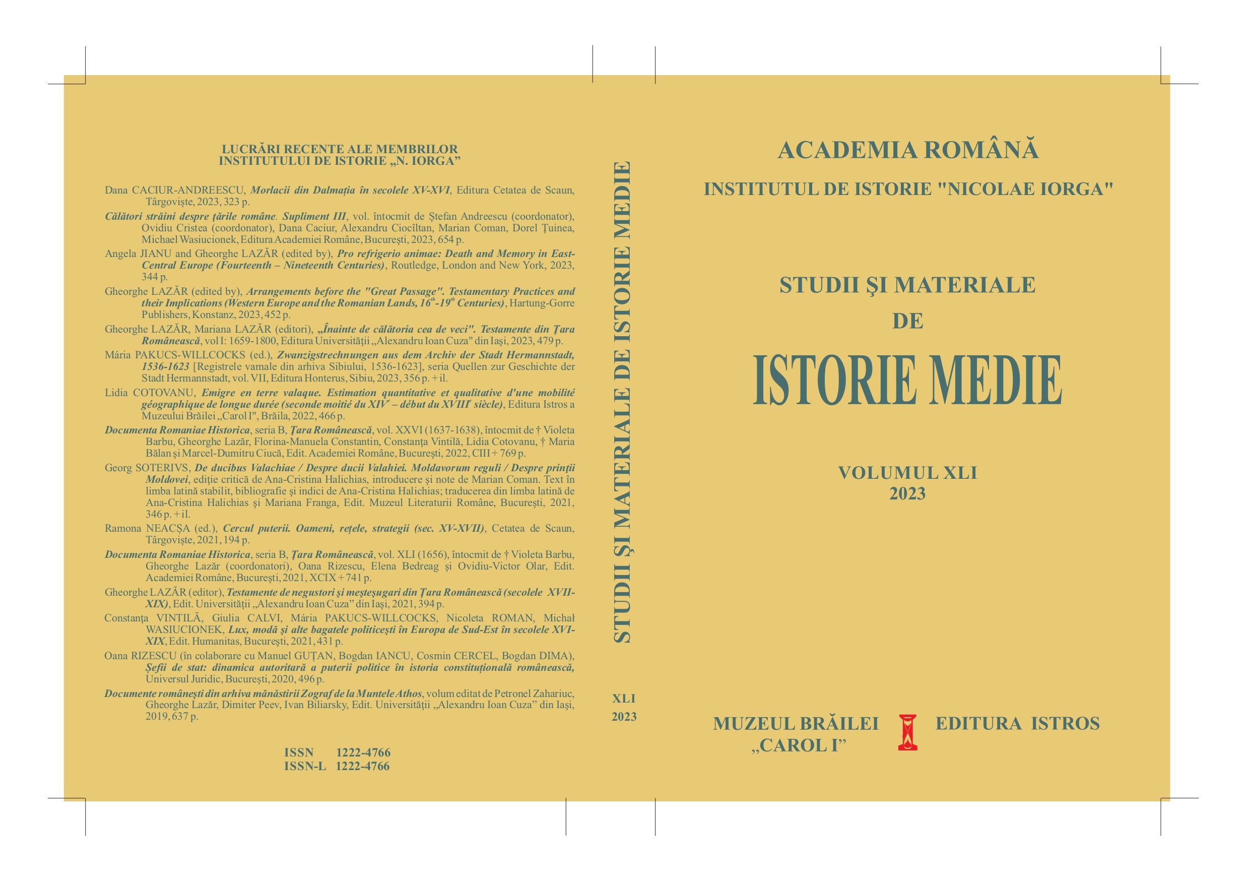 De la Anastasie Crimca la Matei Basarab. Manifestări ale sentimentelor antigrecești în Țările Române