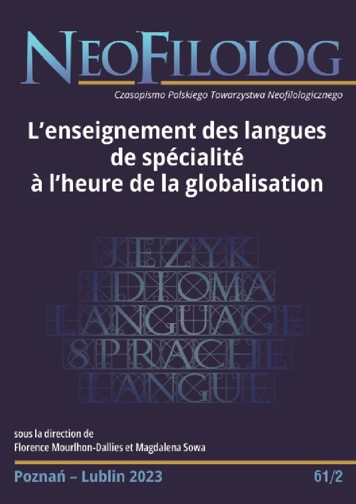 Virtual meetings – a new opportunity for the international redeployment of the teaching of French for diplomats? Cover Image