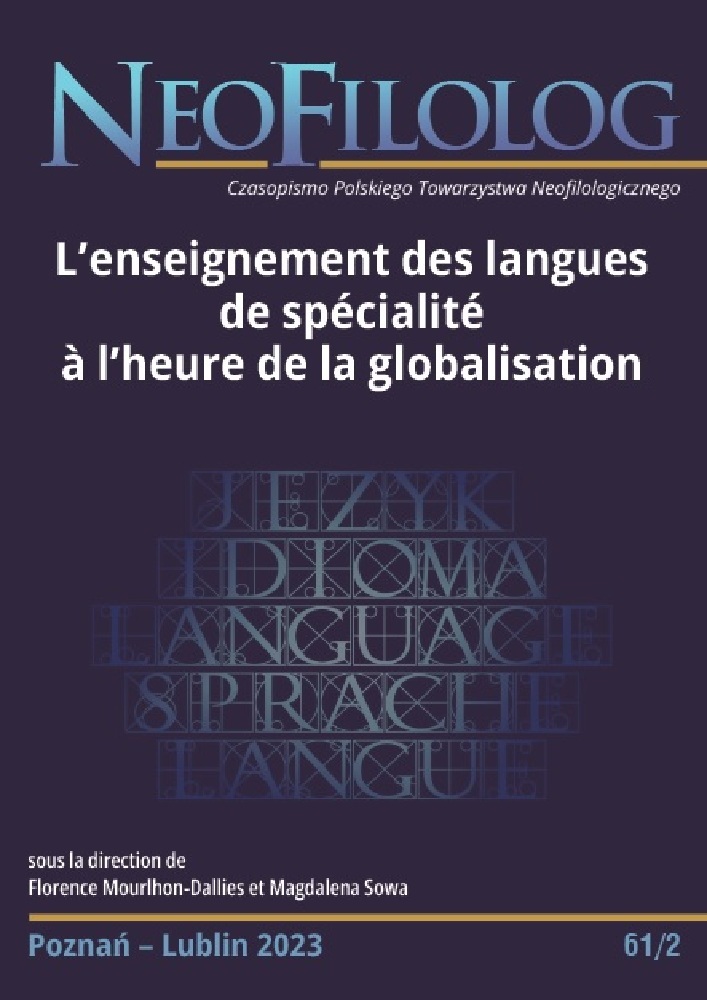 Adopting the target reader’s perspective: translative challenges encountered by Romance philology students in economic text Cover Image