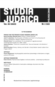 Laudation for Tomasz M. Jankowski for the book Demography of a Shtetl: The Case of Piotrków Trybunalski, which in 2023 received the third prize in the competition for the Award. Józef A. Gierowski and Chony Shmeruk Cover Image