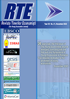 STATISTICAL STUDY REGARDING THE CORRELATION BETWEEN “GROSS DOMESTIC PRODUCT PER CAPITA” AND “EFFECTIVE INDIVIDUAL FINAL CONSUMPTION OF THE POPULATION HOUSEHOLDS” IN ROMANIA, DURING THE PERIOD 1995-2021 Cover Image