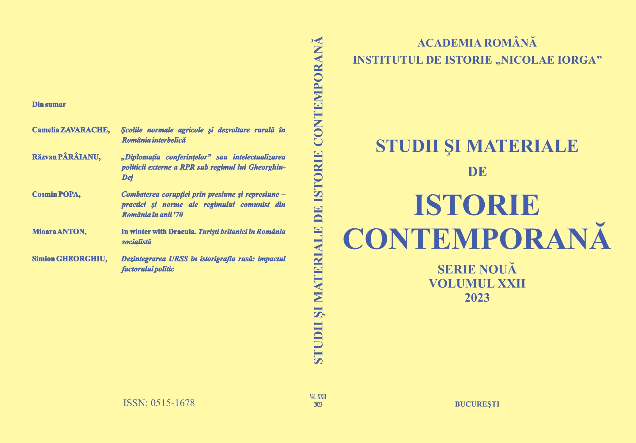 Anti-corruption through Pressure and Repression: Practices and Norms of the Romanian Communist Regime during the 1970s Cover Image