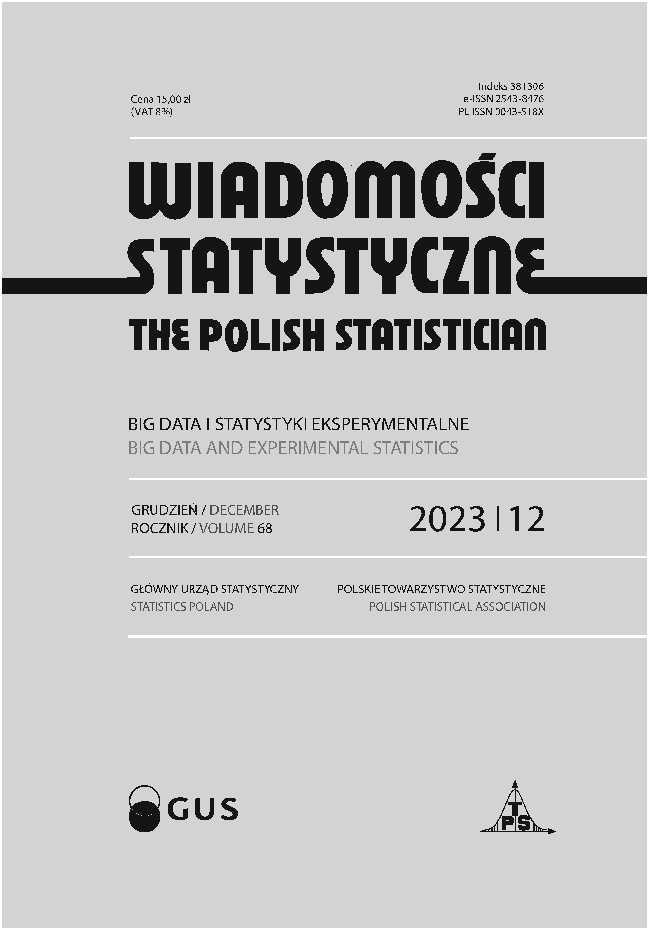 Publications of Statistics Poland. November 2023 Cover Image