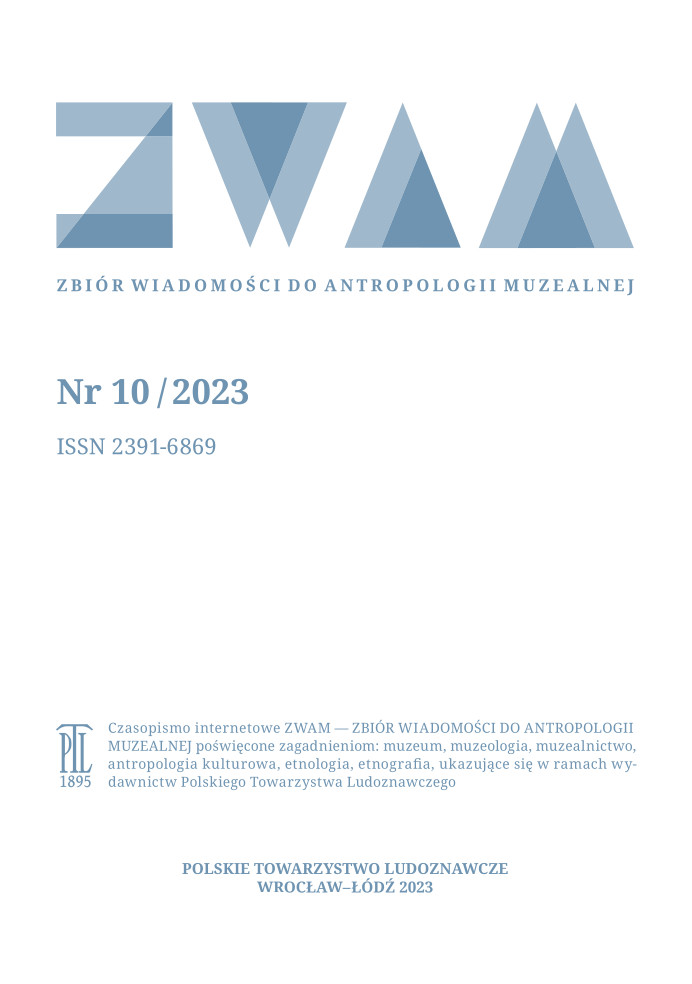 Scientific conference Ethnography in the museum. Ideas, paths, clues (Ciechanowiec, April 20–21, 2023) Cover Image