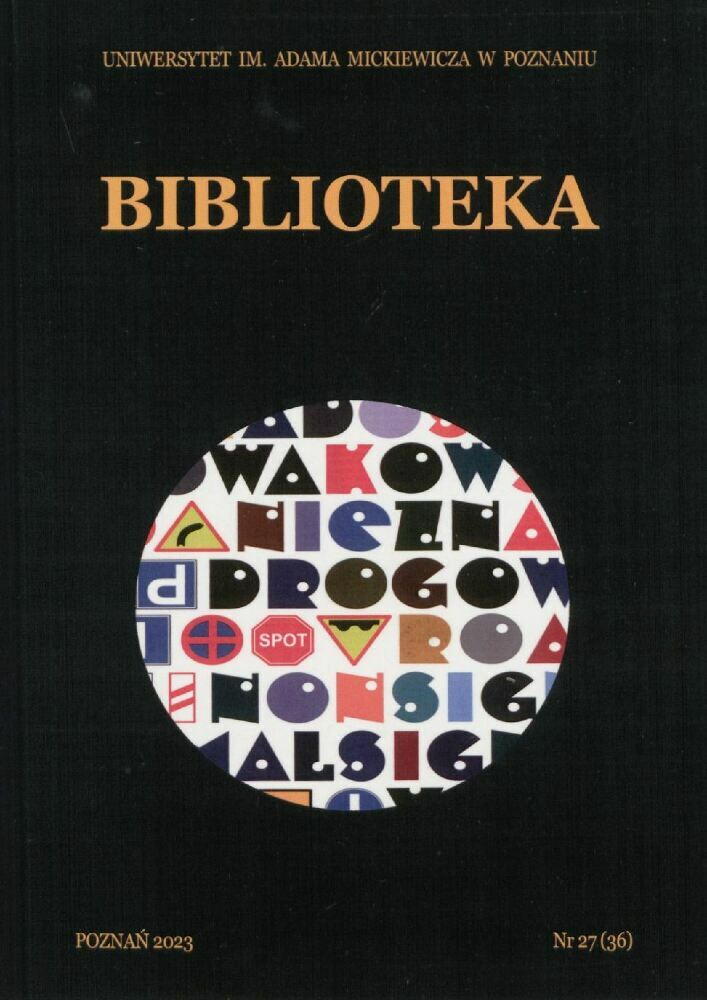 Conference of Directors of Academic Libraries
of Higher Education Institutions in Poland
and its foundation in view of available documents
and the most important facts in its 25-year long existence Cover Image