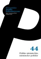 Relacje polsko-niemieckie piórem malarza spisane na podstawie Pamiętników Juliana Fałata (1935) i Wspomnień Wojciecha Kossaka (1913/1973)