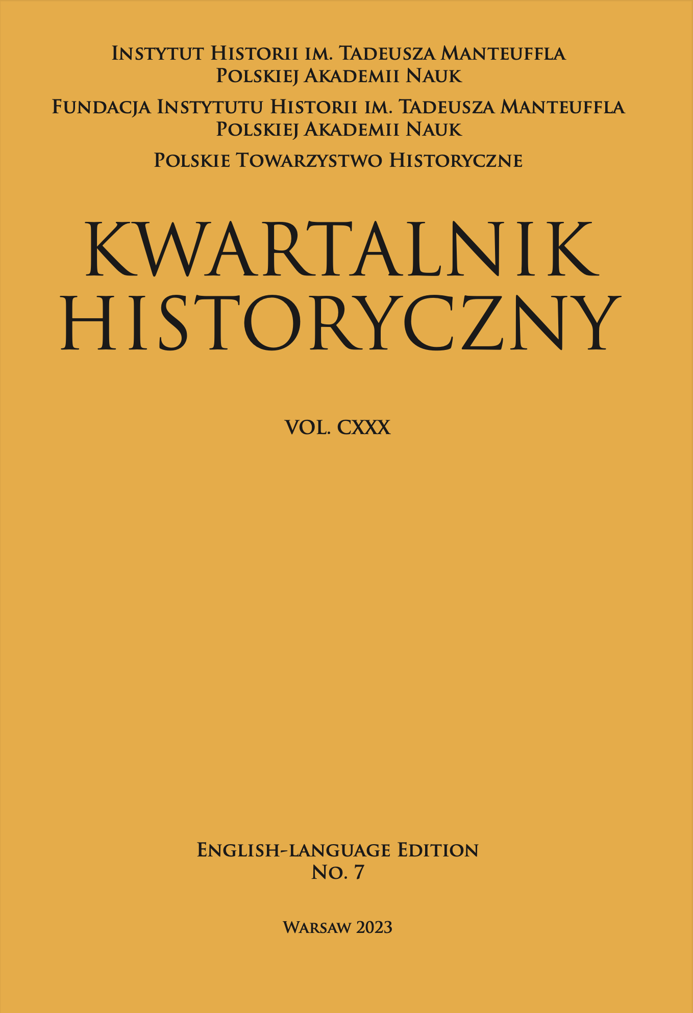 GREAT BRITAIN’S STANCE TOWARDS POLITICAL CHANGES IN CHINA IN THE YEARS 1908–1909 Cover Image