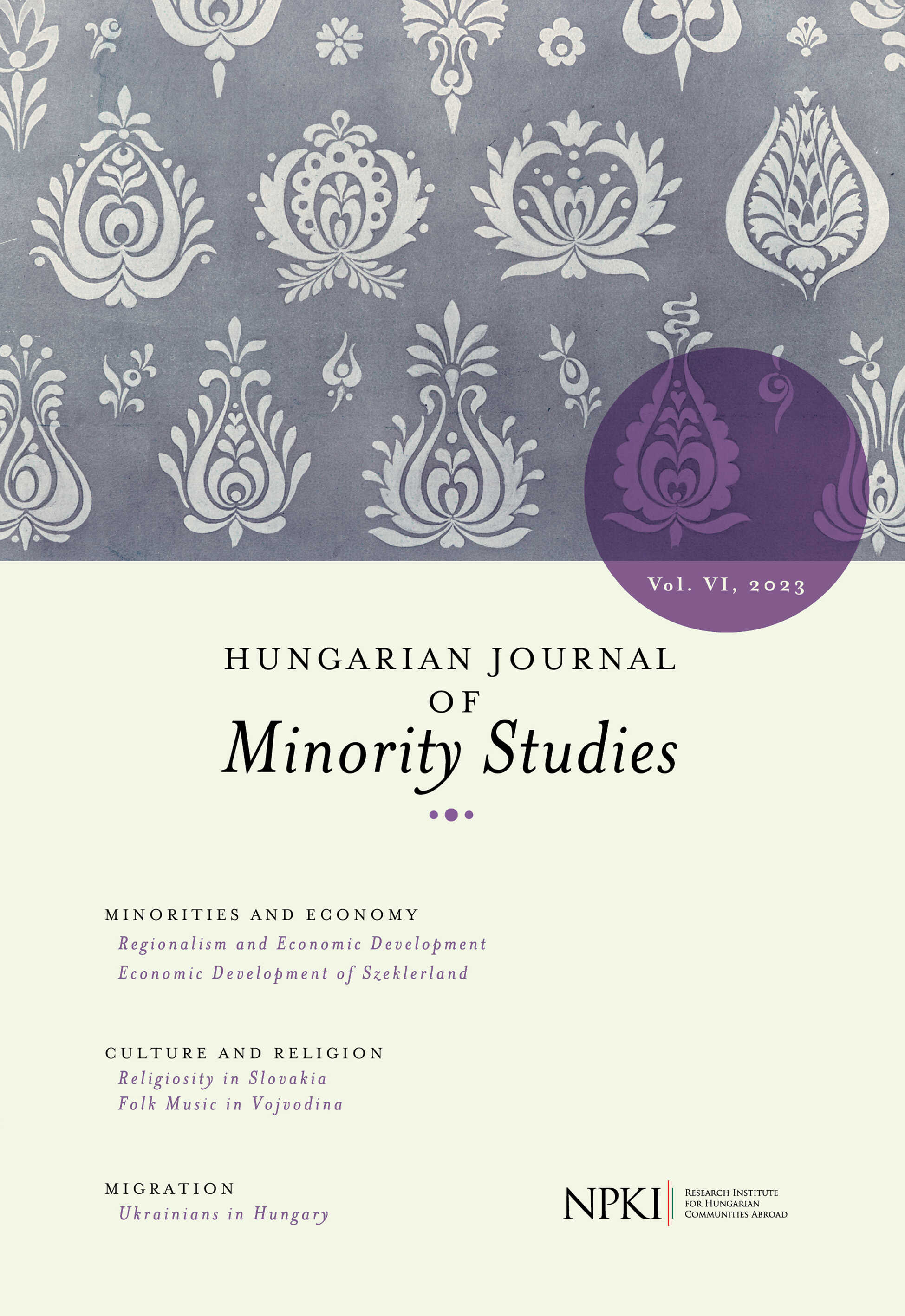 Old and New Paths of Religiosity for Slovakia and for Hungarians in Slovakia Cover Image