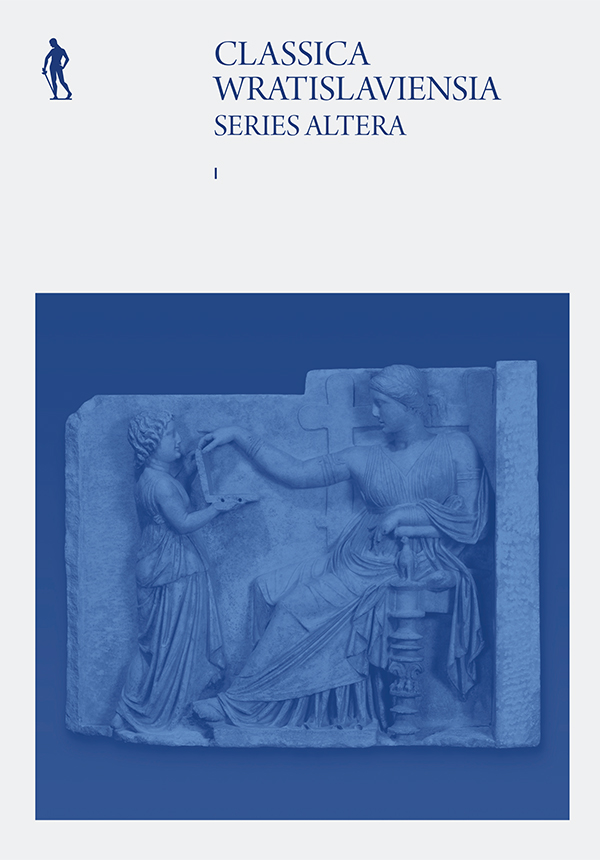 A POLISH TRANSLATION OF THE VOTIVE EPIGRAMS OF LEONIDAS OF TARENTUM FROM BOOK VI OF ANTHOLOGIA PALATINA Cover Image
