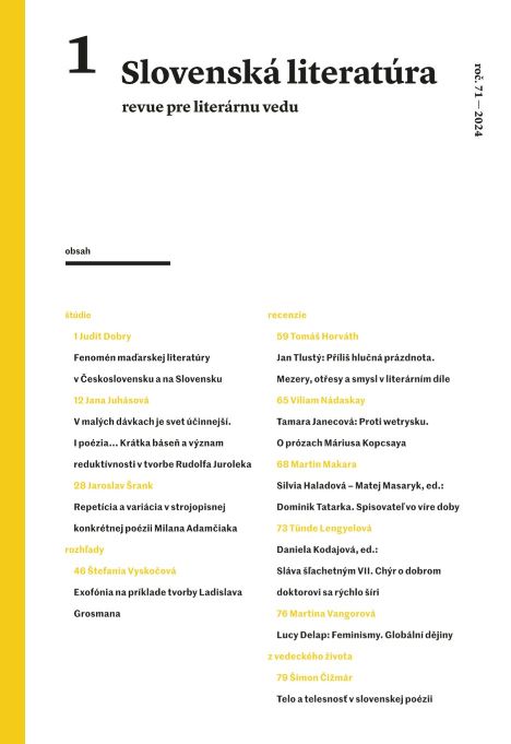 Silvia Haladová – Matej Masaryk, ed.: Dominik Tatarka. Writer in the whirlwind of time Cover Image