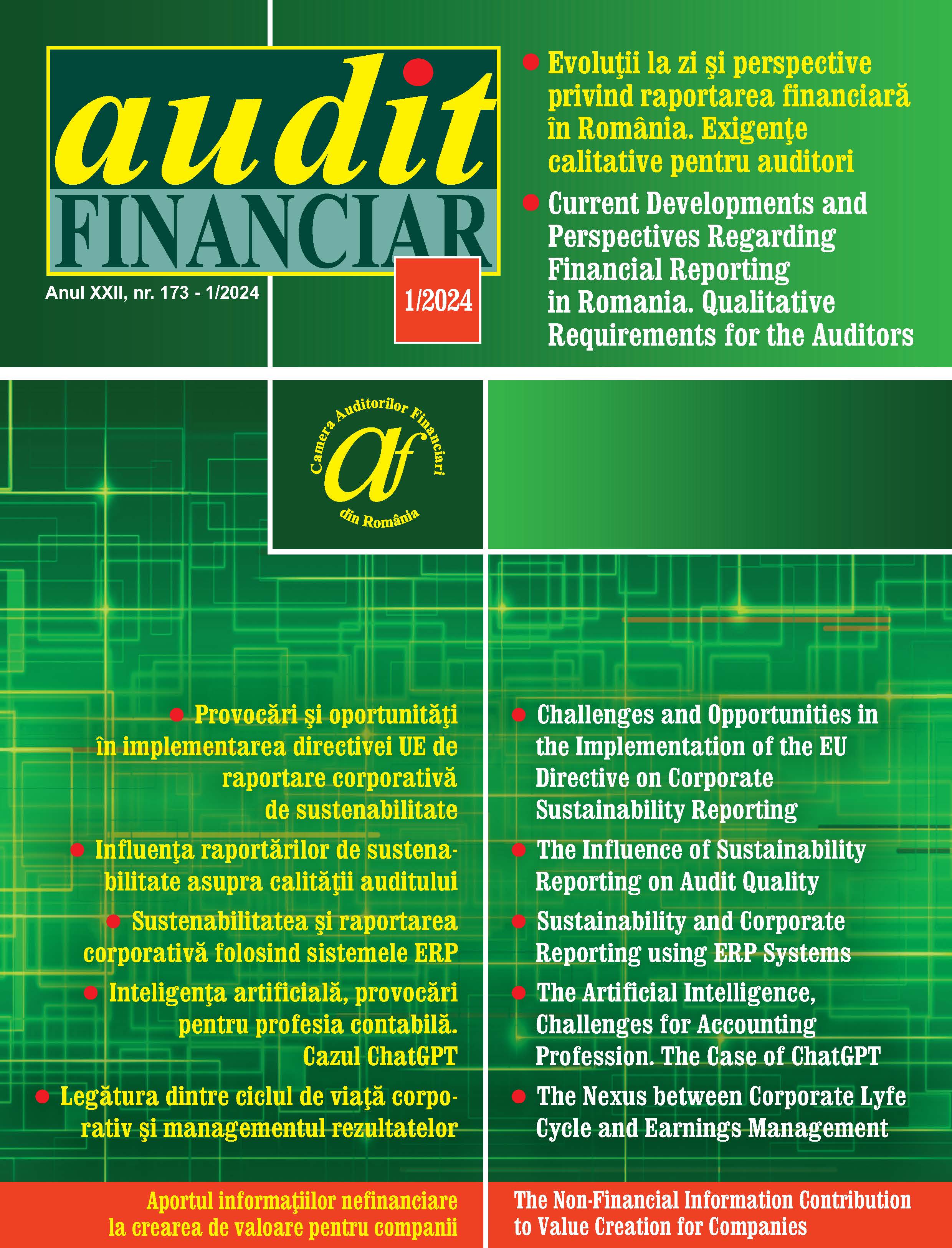The Influence of Sustainability Reporting on Audit Quality. Empirical Analysis on Companies Listed on the Bucharest Stock Exchange Cover Image