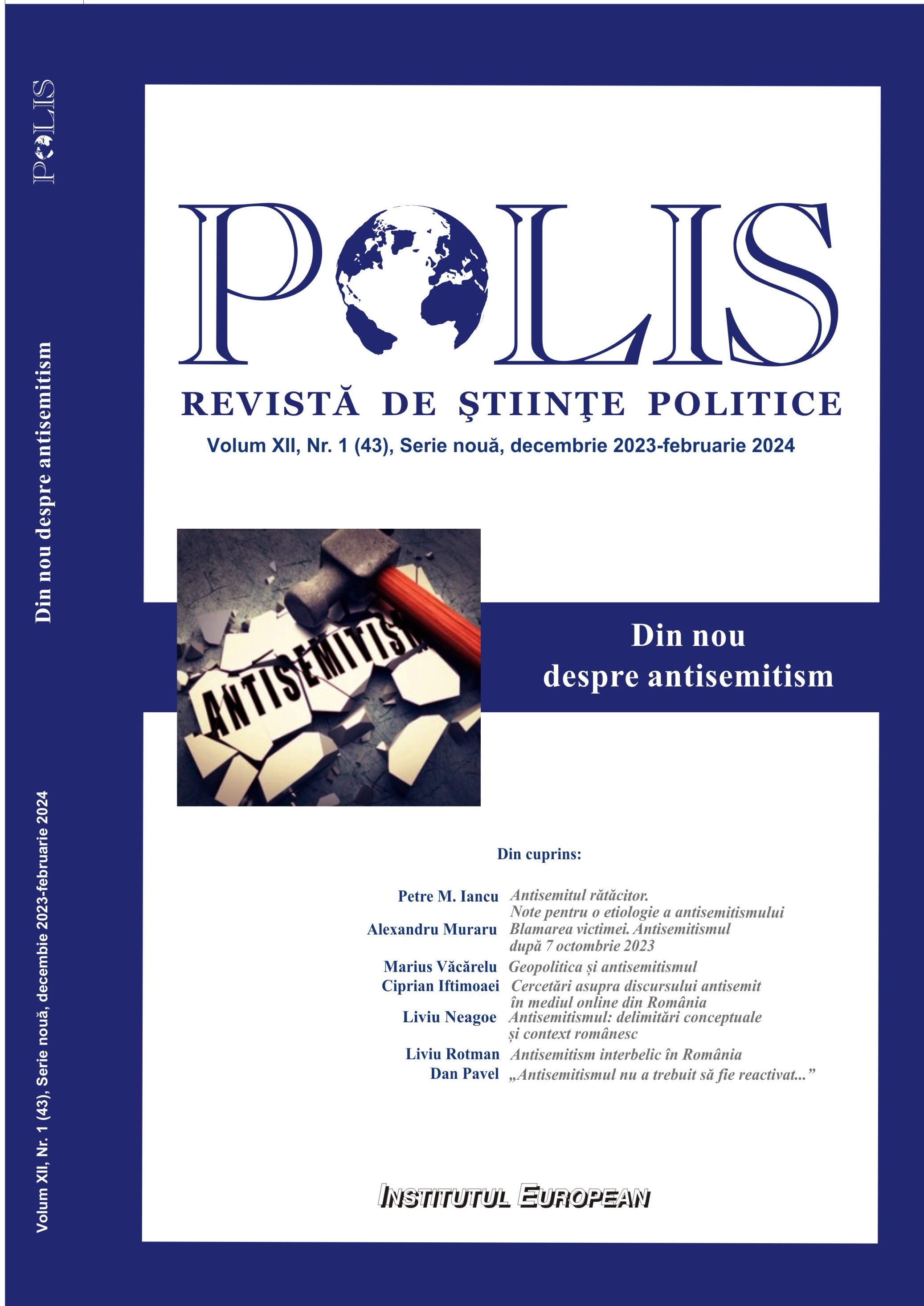 Anti-Semitism: conceptual boundaries and Romanian context Cover Image