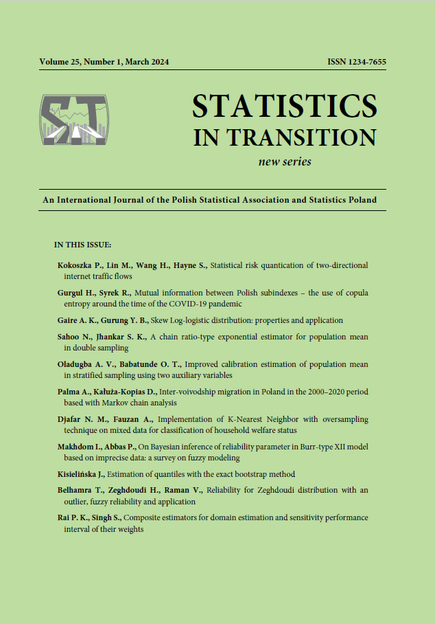 Inter-voivodship migration in Poland in the 2000–2020 period based on Markov chain analysis Cover Image