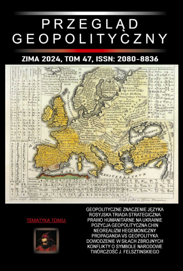 GEOPOLITYCZNE ZNACZENIE JĘZYKA W UJĘCIU LINGWISTYCZNYM SOCJOLINGWISTYCZNYM