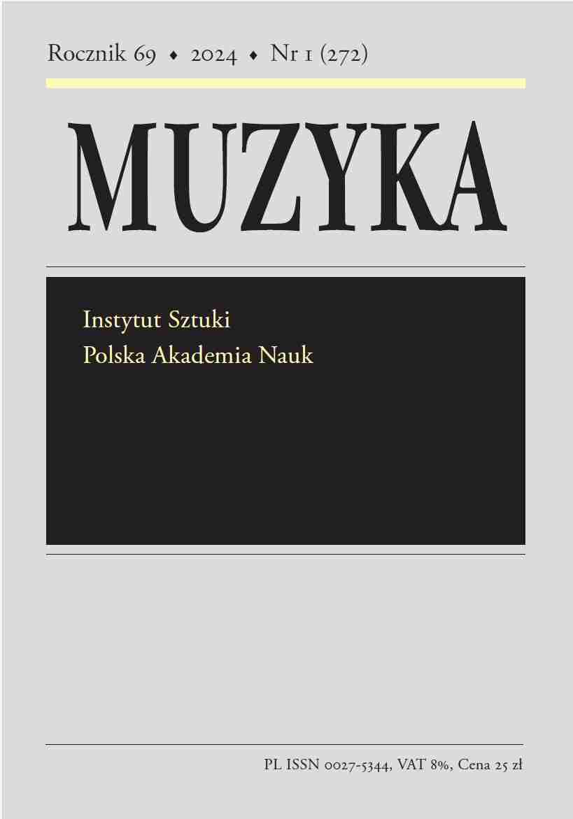 ‘...Which Our Soldiers Brought From Spain...’: On The Appearance Of The Six-String Spanish Guitar In Polish Lands Cover Image