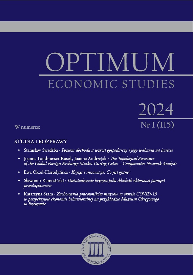 THE TOPOLOGICAL STRUCTURE
OF THE GLOBAL FOREIGN EXCHANGE MARKET DURING CRISES –
COMPARATIVE NETWORK ANALYSIS