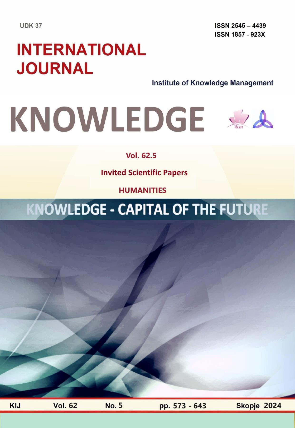 ESTABLISHING THE TECHNICAL READINESS OF TABLE TENNIS STUDENTS AT THE UNIVERSITY OF NATIONAL AND WORLD ECONOMY Cover Image