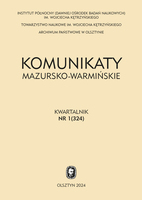 Towarzystwo Naukowe im. Wojciecha Kętrzyńskiego
w Olsztynie – sprawozdanie z działalności za lata 2022–2023