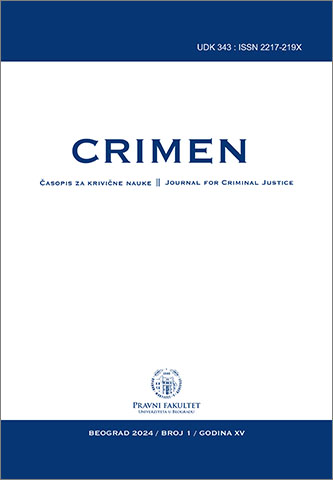 ANALYSIS OF CHARACTERISTICS OF PERPETRATORS OF CRIMINAL OFFENSES AGAINST THE SERBIAN ARMED FORCES AS DEFINED BY THE CRIMINAL CODE Cover Image