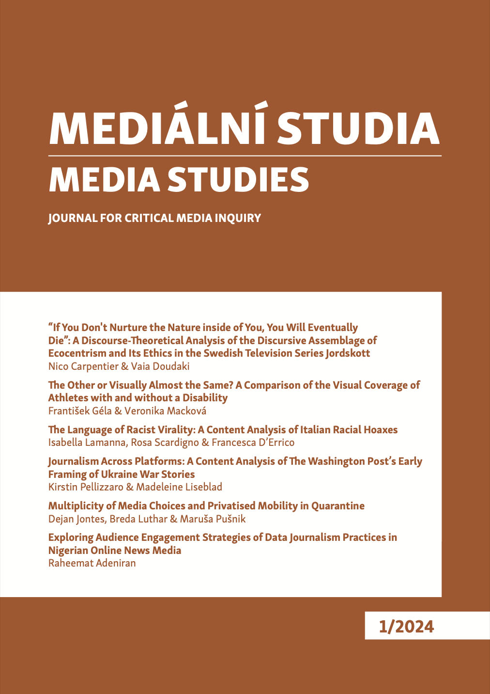 Multiplicity of Media Choices and Privatised Mobility in Quarantine Cover Image