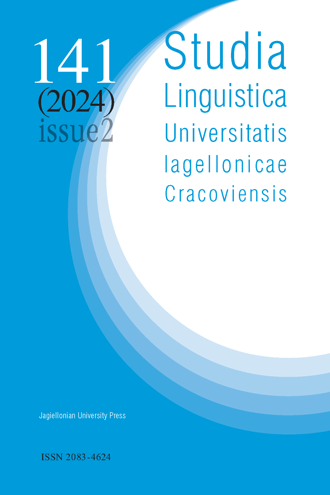 IE *-KWE ‘AND; IF’ IN SLAVIC LANGUAGES Cover Image