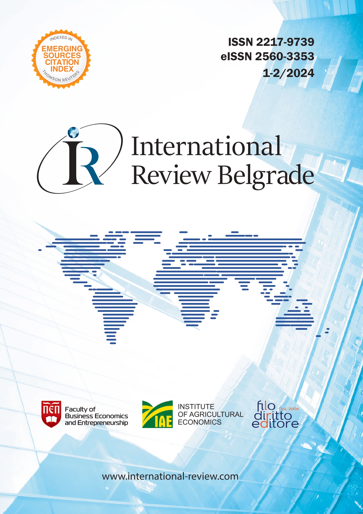 SOCIO-ECONOMIC CHARACTERISTICS OF AGRICULTURE AND THE ROLE IN ECONOMIC DEVELOPMENT OF THE REPUBLIC OF SERBIA AND ROMANIA Cover Image