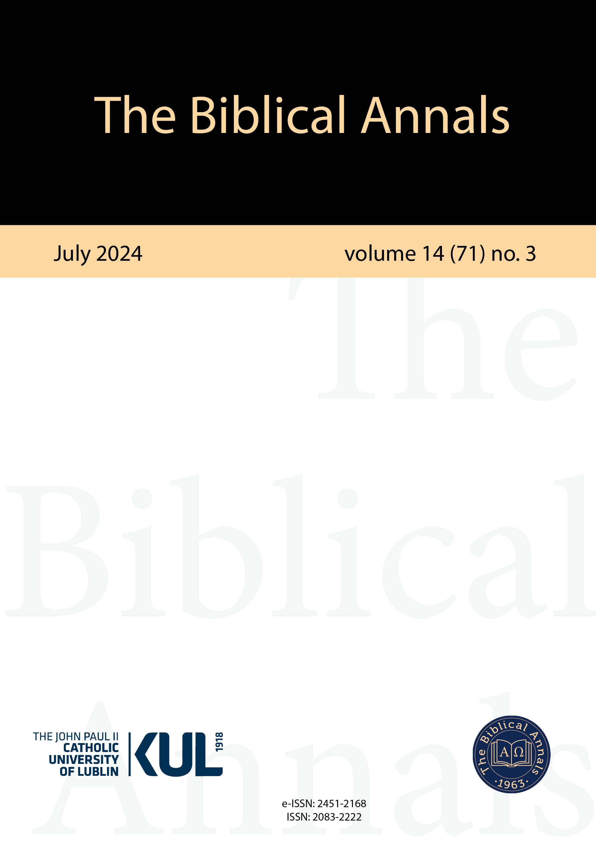 Exorcism in the Genesis Apocryphon (1Q20ar) in the Light of Biblical Demonology Cover Image
