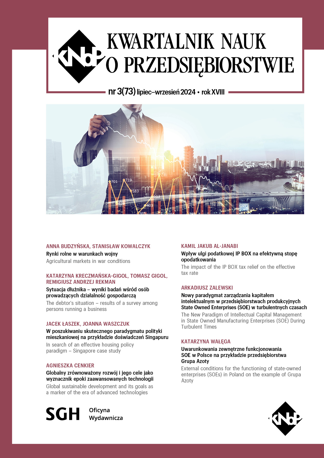 The debtor’s situation – results of a survey among persons running a business Cover Image