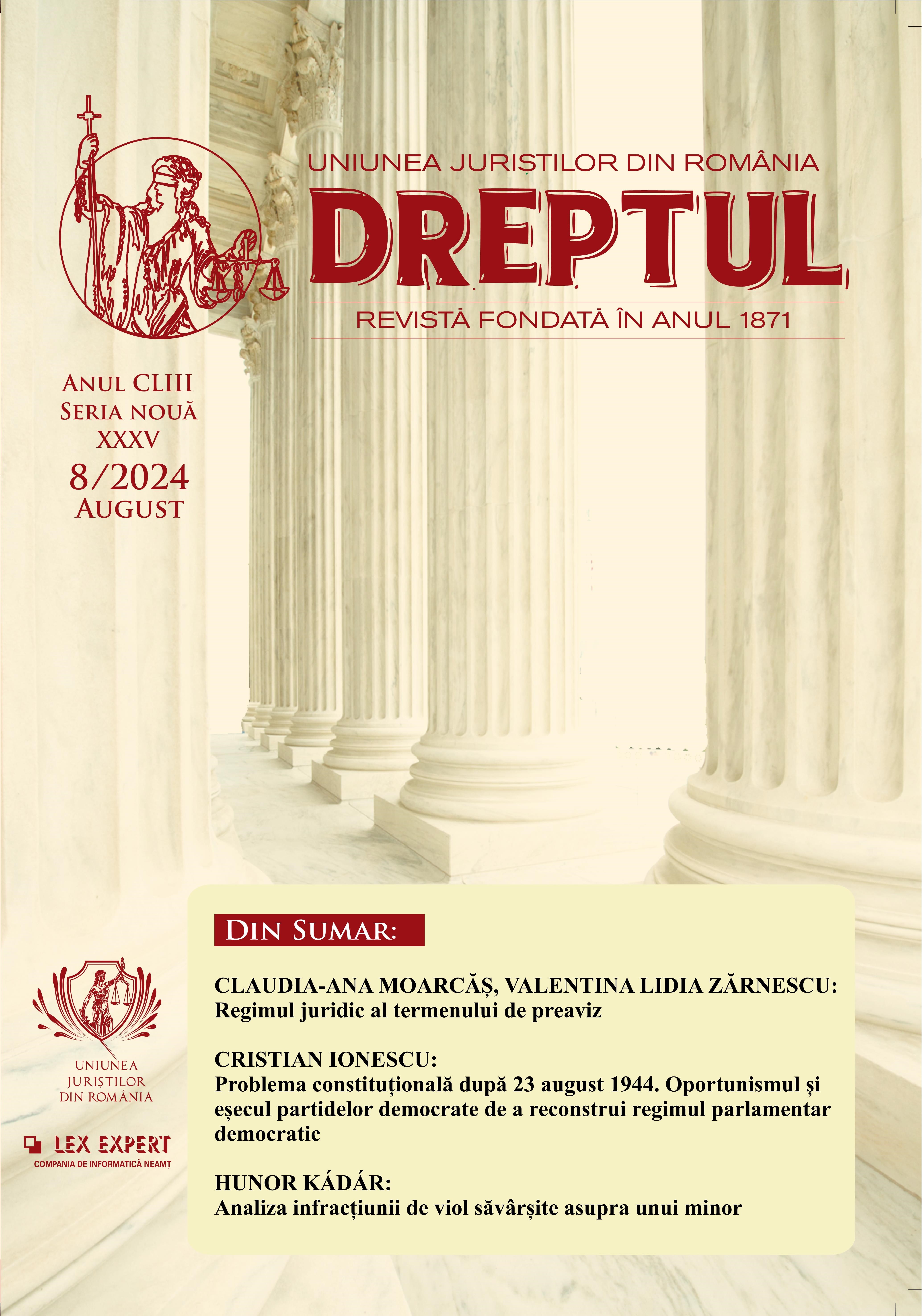Considerații referitoare la Decizia nr. 30/2023, pronunțată de Înalta Curte de Casație și Justiție – Completul pentru dezlegarea unor chestiuni de drept