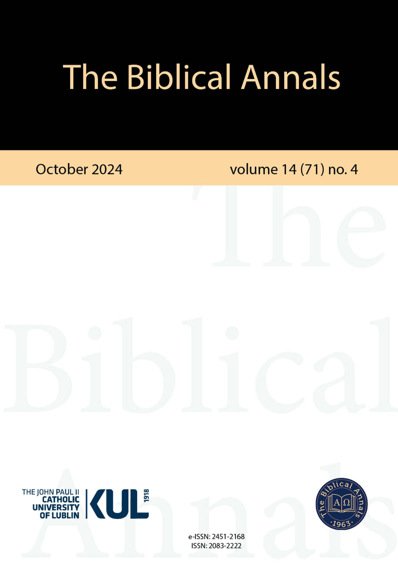 Reinterpreting the Participle ὁ αἴρων in John 1:29. A Proposal for “who carries” Cover Image