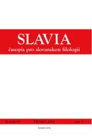 Mutual Penetration of Stylistic Elements of Magic Realism, Slavic Folklore, Fiction in the Context of the Grammatical Representation of Time Coordinates in V. Stevanović’s Novel The Wretched Cover Image