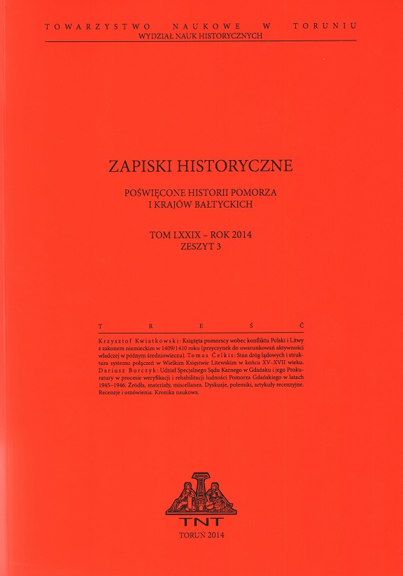 On the Latest Volume
in the History of Toruń Series (1945 –1975) Cover Image