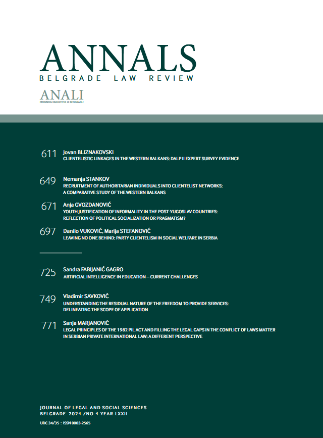 LEAVING NO ONE BEHIND: PARTY CLIENTELISM IN SOCIAL WELFARE IN SERBIA