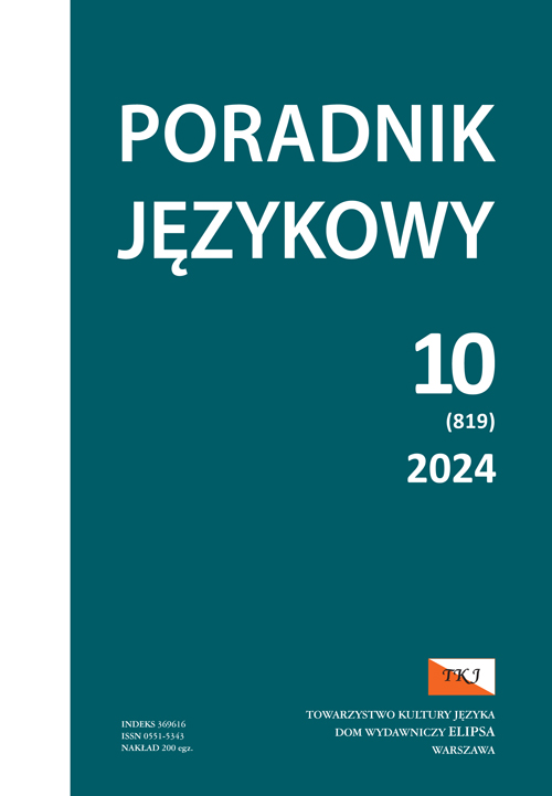 Describing Mental Operations and Research Process in Polish Scientific Discourse from a Glottodidactic Perspective (About Polish Academic Word List Concept) Cover Image