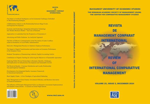 Exploring Public-Private Partnerships in Romania: benefits, challenges, and implications for infrastructure development and sustainable growth Cover Image