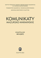 Inventory of the library from the palace in Drogosze in the collections
of the State Archives in Olsztyn Cover Image